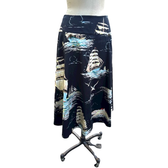 NWT Anthropologie Leifnotes sail away midi skirt. Size 10 - Picture 5 of 10